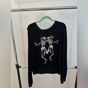 Wildfox Dancing Skeletons Sweater